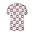 thumbnail image 3 of Rocae Gnomes and Hearts for Breathable Men's Baseball T-Shirt Fashionable Casual Baseball Jersey, Moisture-wicking Sportswear Large, 3 of 9