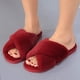 thumbnail image 5 of Zapatillas de invierno para mujer, zapatillas de felpa mullidas y cálidas para interiores, zapatillas ligeras para el hogar, zapatillas planas cómodas antideslizantes Adepaton WL-00499-9, 5 of 5