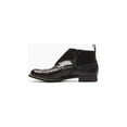 thumbnail image 4 of Stacy Adams Madison Spectator Spat Cap Toe Demi Boot Two Tone Black 00109-001, 4 of 7