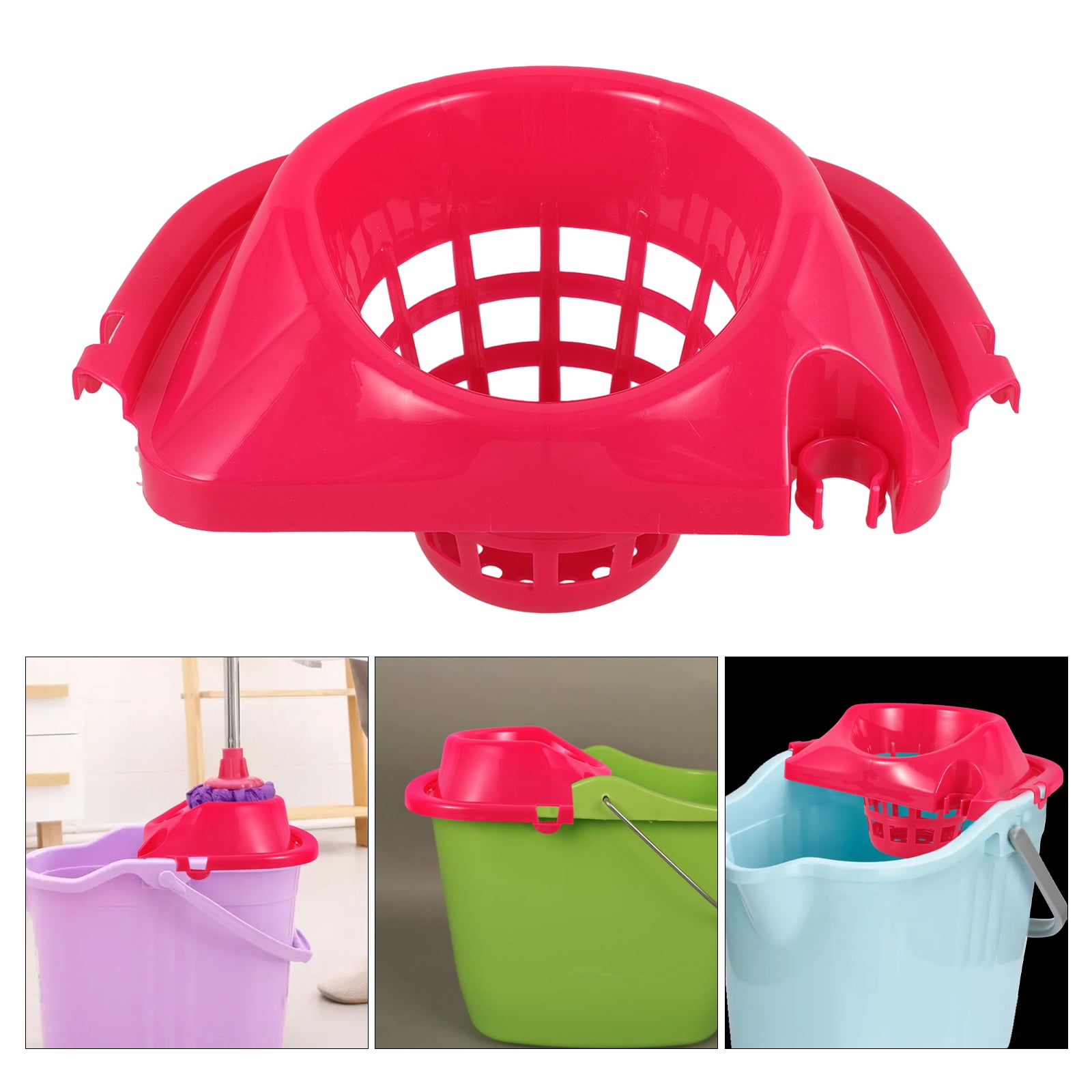 O-Cedar QuickWring 2.5 Gallon Mop Bucket With Wringer - Red Color For Easy Cleaning