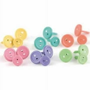 Button Brads Value Pack 180/Pkg-Polo