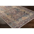 thumbnail image 6 of Mark&Day Washable Rugs, 9x12 Walnut Hill Traditional Dark Brown Area Rug, Brown Cream Blue Carpet for Living Room, Bedroom or Kitchen (8'10" x 12', Machine Washable), 6 of 9