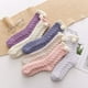 thumbnail image 3 of Dinheiro Calcetines peludos para mujer, pantuflas mullidas, forro polar suave, estilo 3, 3 of 5