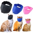 thumbnail image 2 of Bozales antimordeduras para gatos Capucha protectora de nailon transpirable Mascarilla facial antiarañazos para baño y aseo para gatos Ayudantes de peluquería Suministros para mascotas, 2 of 5