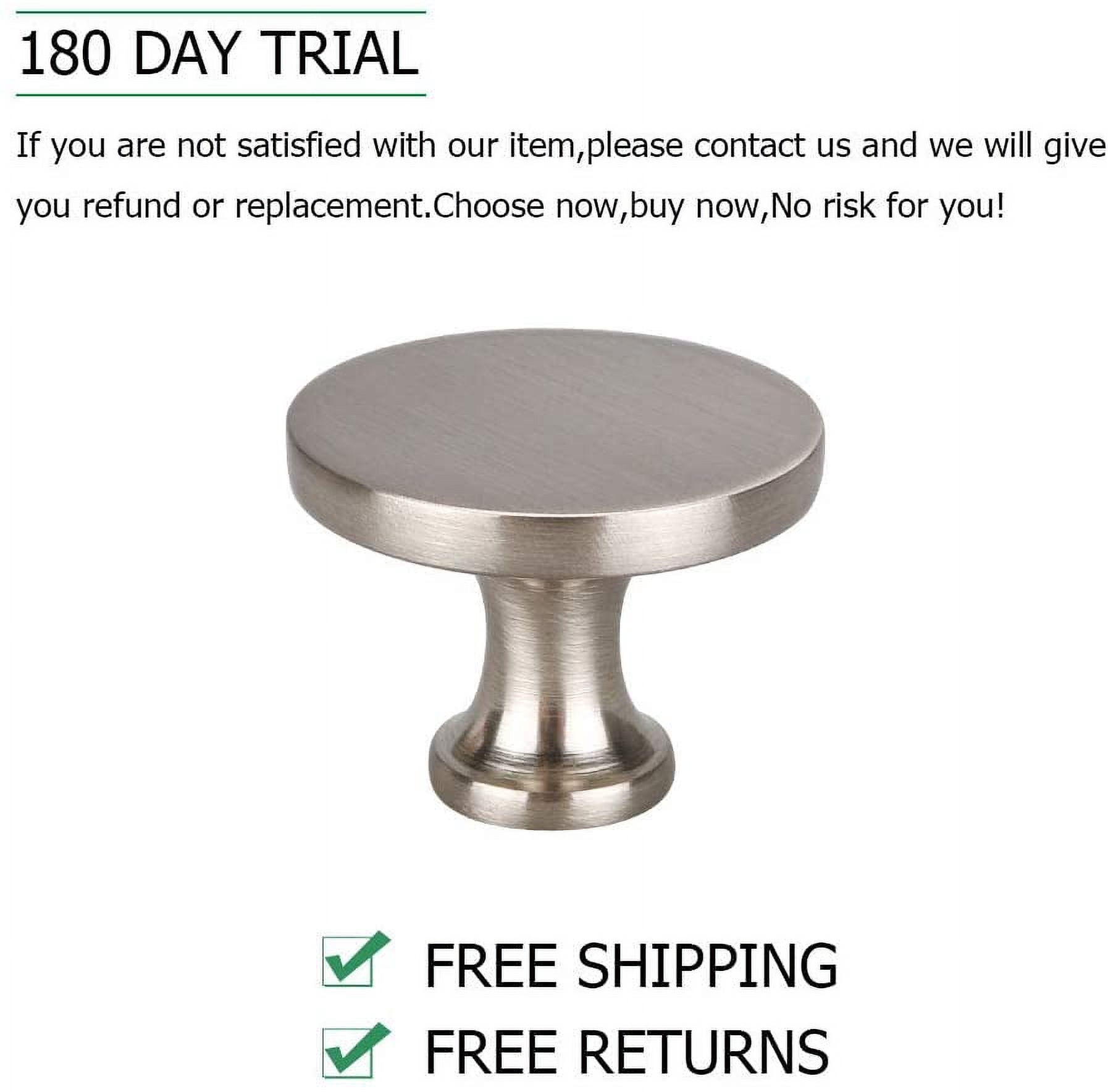 Goldenwarm 15 Pack Cabinet Knobs Brushed Nickel Drawer Knobs Cabinet Hardware Solid Dresser Knobs for Kitchen Bathroom Cabinets