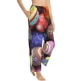 thumbnail image 3 of Kdxio Women's Comfy Stretch Easter Eggs1Print Drawstring Pajama Pants-XX-Large, 3 of 9