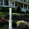 thumbnail image 2 of Pemberly Row Traditional Plastic Lamp Post with Mount in White, 2 of 8