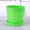 thumbnail image 2 of Maceta para flores de interior, maceta redonda flexible con bandeja para flores, funcionamiento suave, 2 of 2