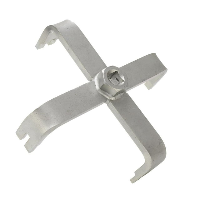 T40068, Easy Maintenance Fuel Tank Sender Unit Wrench Four Jaws Metal Fuel Tank Cap Wrench for