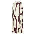 thumbnail image 6 of Women's Zebra Striped Print Skirts High-Waisted Pleated Fishtail Pencil Skirt Simple Fashion Half-body Skirt, 6 of 7