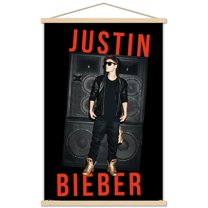 Justin Bieber - Speakers Wall Poster with Wooden Magnetic Frame, 22.375" x 34"