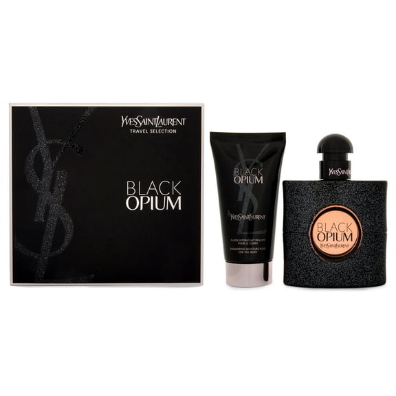 Yves Saint Laurent Black Opium 2 Pc Gift Set - 1.6oz EDP Spray, 1.6oz Body Lotion
