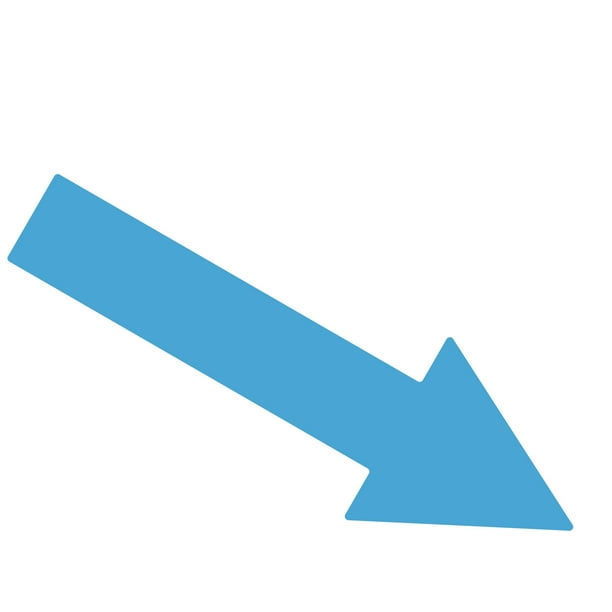 Download Litemark 10 Inch Baby Blue Narrow Arrow Decals Pack Of 12 Walmart Com Walmart Com PSD Mockup Templates