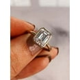 thumbnail image 3 of 14K Yellow Gold Plated 2.00Ct Emerald Lab-Created Diamond Women's Solitaire Engagement Ring 925 Silver, 3 of 3