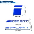 thumbnail image 4 of 1 Juego de Tiras de Decal Cuadradas para Rines Reflectantes Calcomanías Azules PET, 4 of 6
