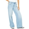 thumbnail image 2 of Celebrity Pink Women's and Women's Plus Baggy Wide Leg Jeans, Available in Regular, Short, Long Inseams, Sizes 1-24, 2 of 5