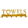 thumbnail image 1 of Towel Hanger Wall Hook Gold Metal Yellow 34CM Rustproof for Bathroom Kitchen Entryway, 1 of 3