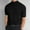 Black, variant on Zylanna Men's Casual T-Shirts Tee, Summer Crew Neck Short Sleeve Solid Color Loose Tops Trouses for Men Black Size 3XL