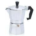thumbnail image 1 of Moka Pot Coffee Makers 3 Cups/150ml, Aluminum Caffettiera Coffee Percolator Stovetop Espresso Maker Moka Pot Silver, 1 of 5