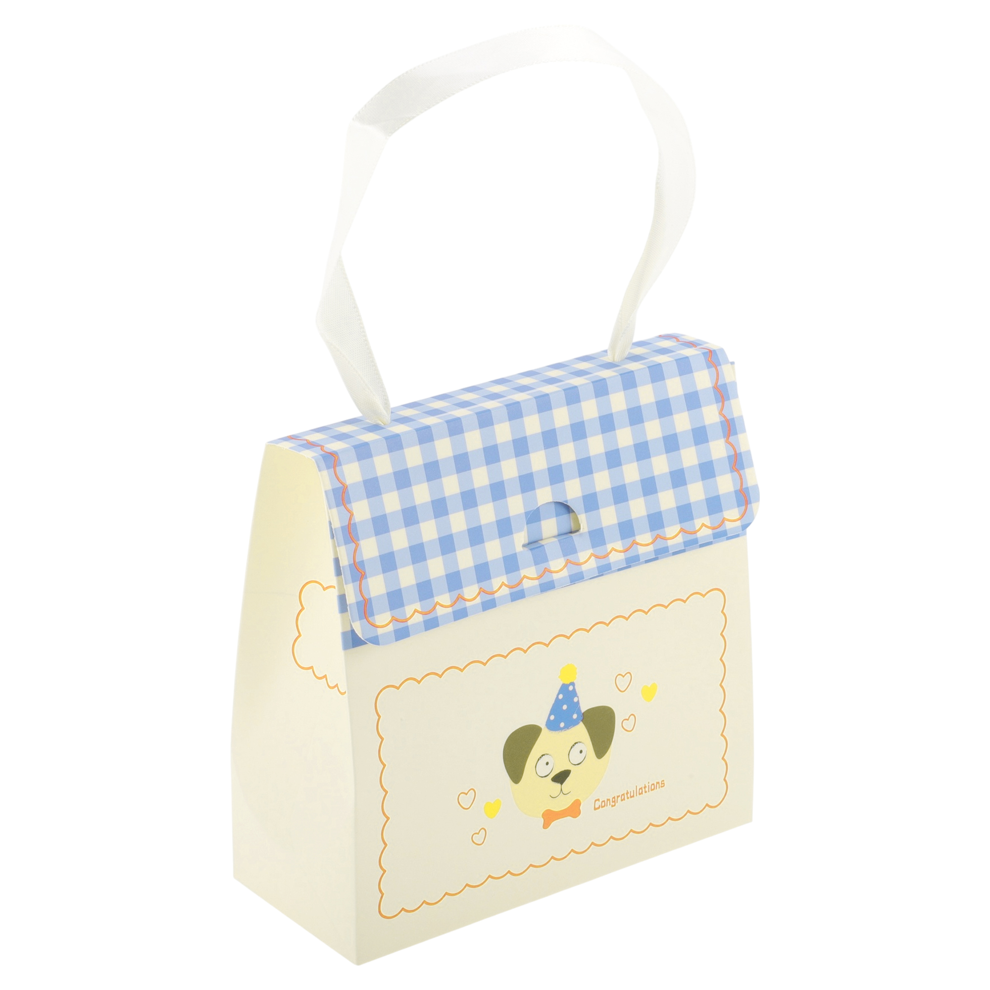 Unique Bargains Plaid Gift Bags Colorful 6 Pcs