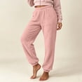 thumbnail image 4 of Kezqiaxn Pajama Pants Women Fashion Fleece Elastic Waist Stretch Lounge Pants Winter Pj Pants Womens Clothes 2026 Pink XL, 4 of 8