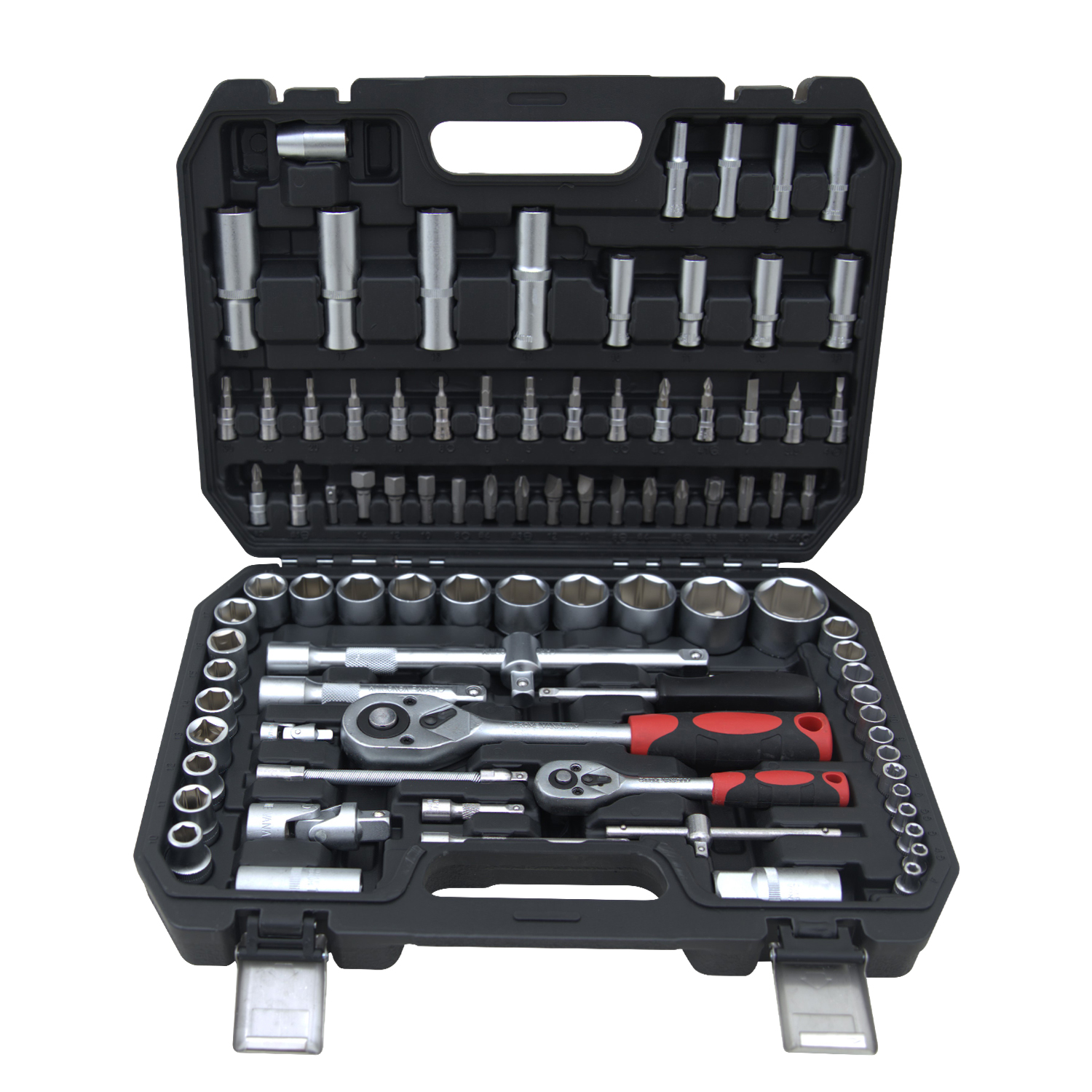 Hantinstom 94p Ultimate Sockets Set Comprehensive Hand Tool Set Perfect for Home Essentials College Dorm Car Emergency Kit