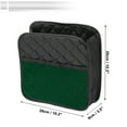 thumbnail image 4 of Unique Bargains Car Trash Can Hanging Front Rear Seats Faux Leather Trash Bin Green Black 1 Pcs, 4 of 6