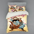 thumbnail image 2 of Ambesonne Japanese Bedding Set 3 Pcs, Samurai and Tiger, Twin, Multicolor, 2 of 3