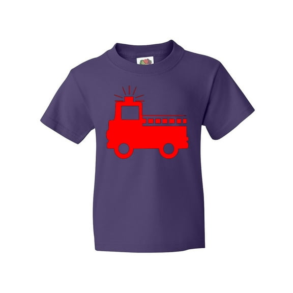 Inktastic Red Fire Engine Youth T-Shirt
