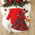 thumbnail image 4 of THJRPQJFD Infant Boy Christmas Outfit Big Girl Christmas My First Christmas Onesie Boy 9 Month Boy Clothes Newborn Onesies Boy White Sweatsuit Boys, Red 0-3 Months, 4 of 9