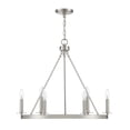 thumbnail image 2 of Trade Winds May 6-Light Chandelier in Brushed Nickel, 2 of 6