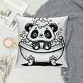 thumbnail image 2 of Orinice Panda Bear Graphic Decorative Men Women Boy Girl Room Cushion Throw Pillow Cover 1PC 22x22in, 2 of 5