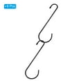 thumbnail image 3 of Unique Bargains 9' S Shaped Hooks, 6 Pack Multipurpose S Hanging Hooks, Black, 3 of 5