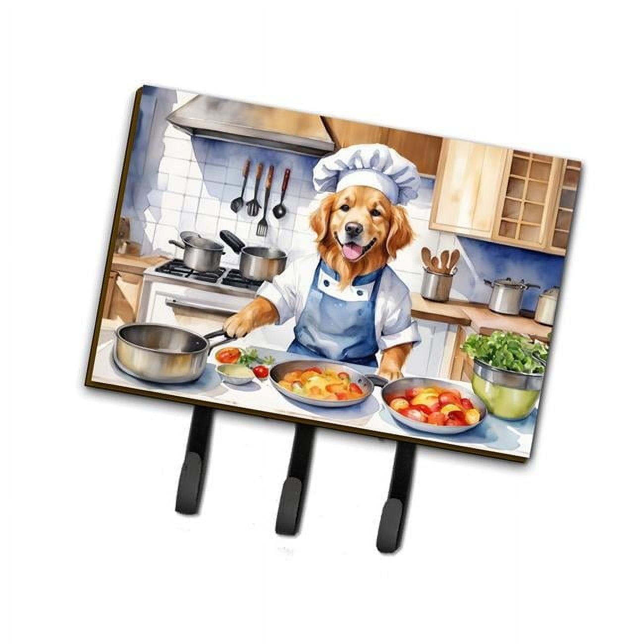 Kuvasz The Chef Leash or Key Holder 6 in x 9 in