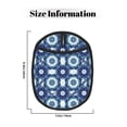 thumbnail image 3 of Pofeuu Vintage Blue Print Silicone Pot Mat Mitten With Hanging Loop Heat Resistant Oven Mitts Non-Slip Bbq Baking Smoking Potholders, 3 of 7