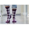 thumbnail image 5 of Sierra Socks Chaussettes Étincelantes en Coton Lurex Argyle pour Femmes à Coupe Ras du Cou, 5 of 5