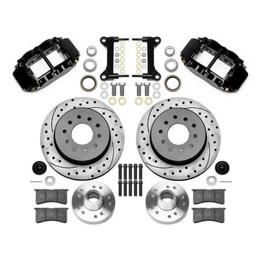 Wilwood 12.19in 6R: Automotive Brakes Forged Narrow Superlite Kit, Drilled Rotors, Front, Black