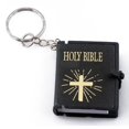 thumbnail image 1 of 1Pc Christian Jesus HOLY BIBLE Mini Wallet Keychain Key Rings Hanging Pendant, 1 of 10