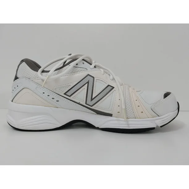 Mens New Balance 519 Abzorb Walking Shoes Sz 10 White Leather Gray MX519WG