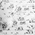 thumbnail image 2 of Hiend Accents Ranch Life Black/White Sheet Set Black TWIN, 2 of 2