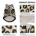 thumbnail image 2 of Pet Winter Coat Snow Zipper Clothing Cold Weather Dog Vest Warm Puppy Coat Leopard Print Vector, 2 of 8