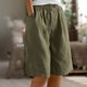 thumbnail image 2 of Pantalones cortos de pijama con estampado de cuadros y botones en la parte delantera para mujer - Ropa de dormir Pantalones cortos de estar por casa S-XXXL, 2 of 6