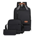 thumbnail image 2 of TUTUnaumb Back-to-School Backpack Three Piece Set, Large Student Backpack, Suitable For School And Outdoor Travel, Computer Bag For Men And Women With Large Capacity Off to College Supplies-Black, 2 of 2