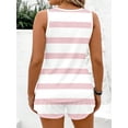 thumbnail image 2 of Cuteduck Women's Plus Size Outfit Sets Summer Sleeveless Crew Neck Loose Fit Casual Two Piece Lounge Suit with Pockets & Printed Pattern 1X-4X, 2 of 9
