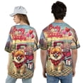 thumbnail image 5 of Be My Valentine's Pomeranian Truck Full of Love Flower Balloon All Over Print 3D Baseball Shirt Pom Dog Lover Gifts Softball Sport - 02029, 5 of 6