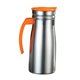 thumbnail image 5 of Hervidor aislado de acero inoxidable de 0,8 L, jarra de agua versátil para bebidas frías, Naranja con asa, 5 of 9