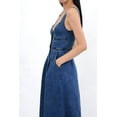 thumbnail image 4 of utcoco Denim Dress for Women Sleeveless Button Down Slim Fit Midi Jean Dresses for Women 2026, 4 of 6