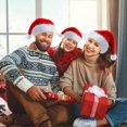 thumbnail image 3 of Gorros navideños, gorros navideños unisex para adultos, piel clásica engrosada, suministros para fiestas de Año Nuevo, 3 of 5