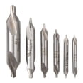 thumbnail image 2 of 6 PCS HSS Combined Center Drills Bit Set Countersink 60 Degree Angle 5/3/2.5/2/1.5/1 mm, 2 of 8