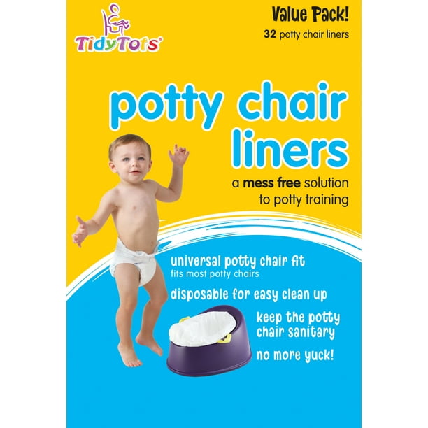 TidyTots Disposable Potty Chair Liners Value Pack 32 liners